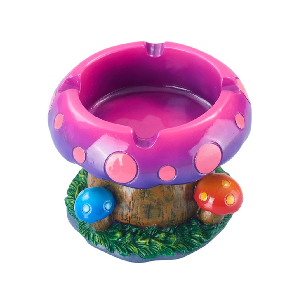Trippy Mushroom Forest Resin Ashtray - 4 Color Options