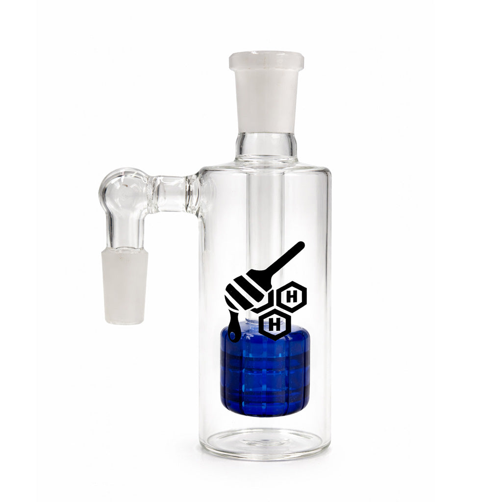 Honeybee Herb Matrix Perc Glass Cylinder Ash Catcher - 2 Angle Options & 3 Color Options