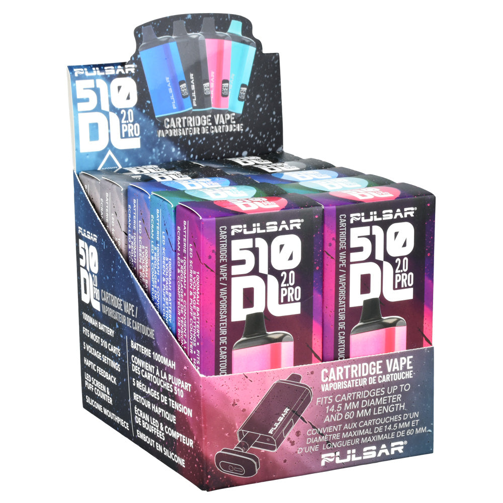 Pulsar 510 DL 2.0 Pro Auto-Draw VV Vape Bar | 1000mAh 10 Piece Display