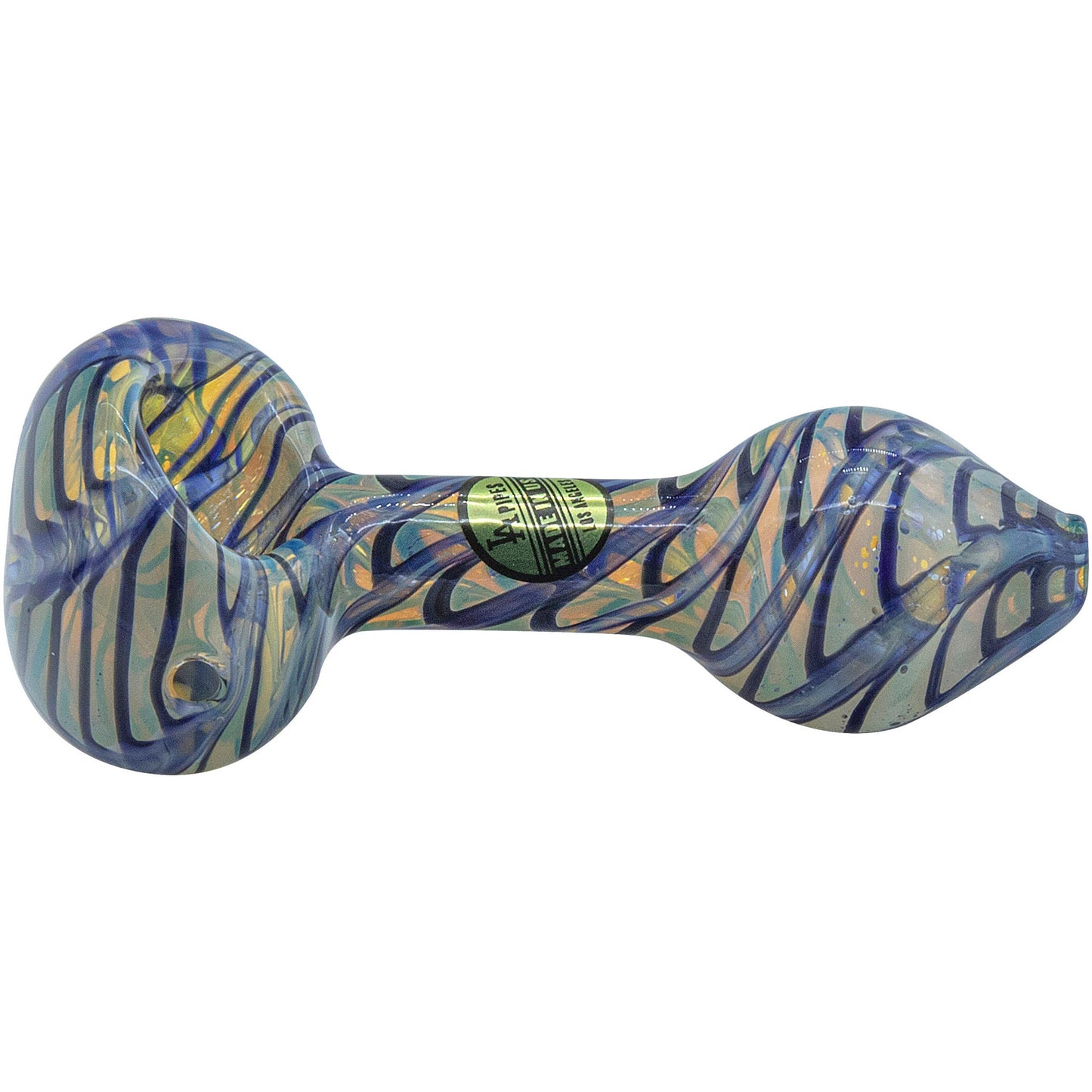 LA Pipes "Raker" Glass Spoon Pipe 2 Sizes & 6 Color Options