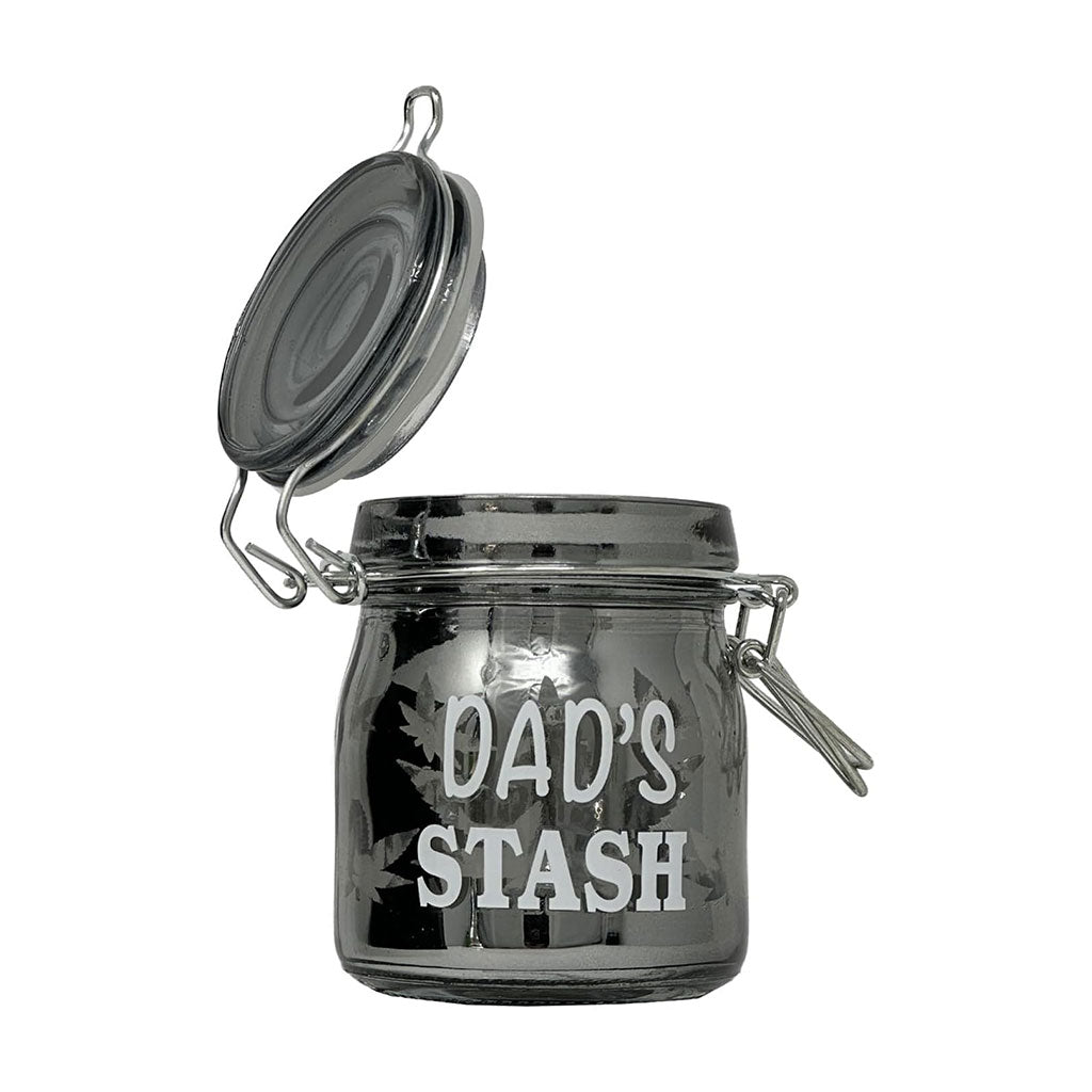 AIRTIGHT GLASS DAD'S STASH STORAGE JAR