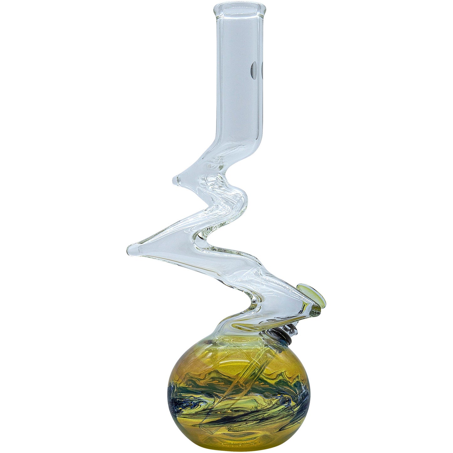 LA Pipes "Switchback" Bubble Base Bong
