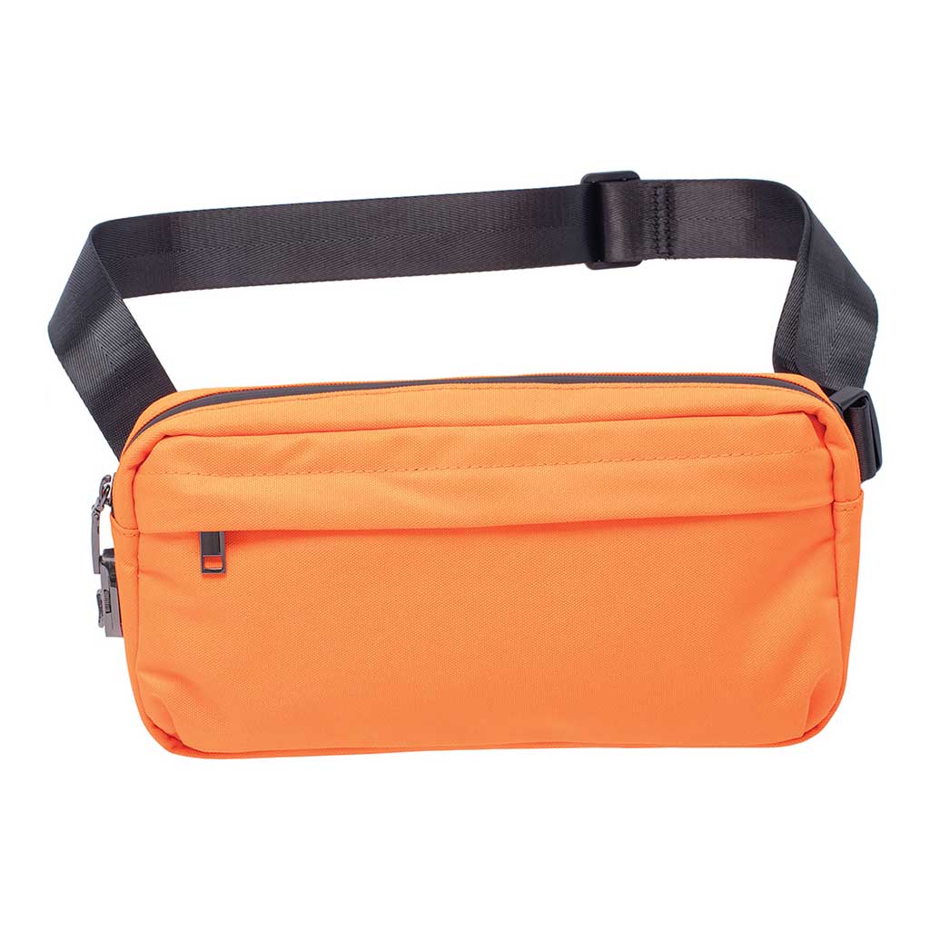 11.5IN X 5.5IN X 2IN SMELLPROOF SLING BAG - NEON ORANGE