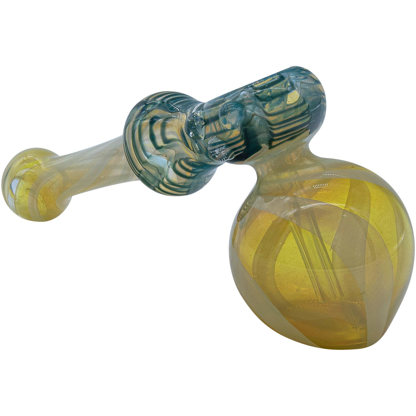 LA Pipes "Raked Hammer" Fumed Hammer Bubbler Pipe 6 Color Options