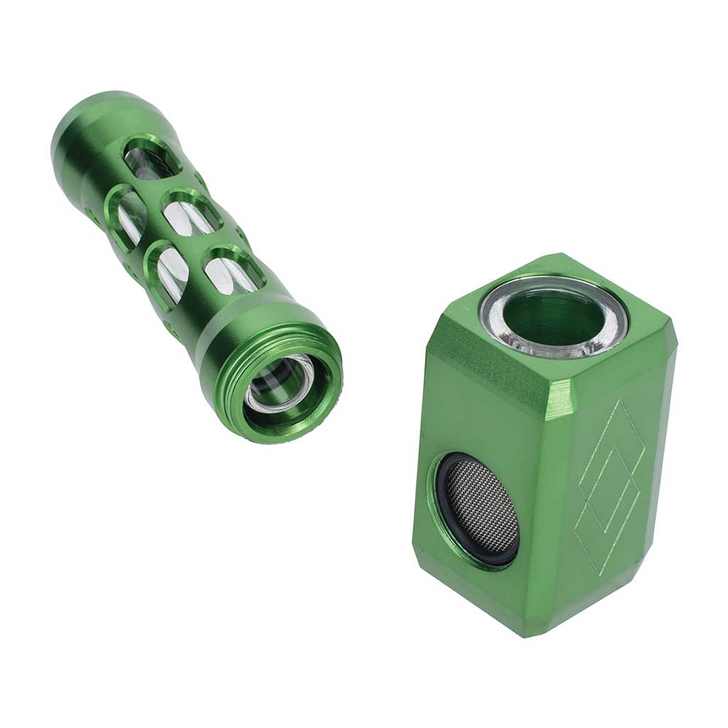 HAMMER ALUMINIUM GLASS PIPE MULTIPLE COLORS