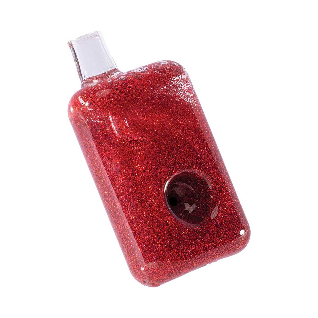 LIQUID GLITTER FREEZE SQUARE HAND PIPE MULTIPLE COLORS