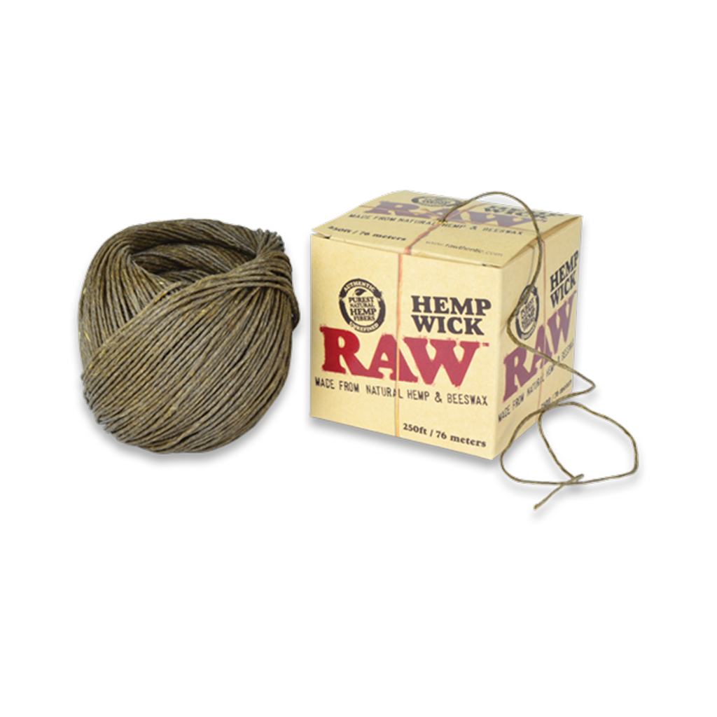 RAW Hemp Wick 4 Size Options