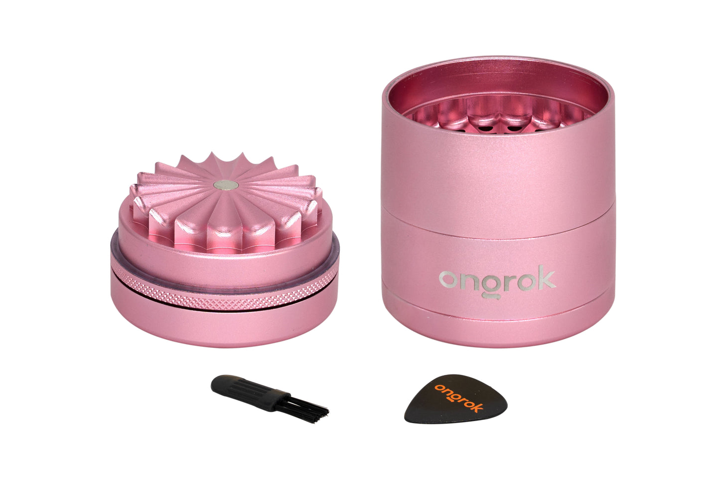 Ongrok Mini 5 Piece, Flower Petal Toothless Grinder (2.2 inch) 5 Color Options