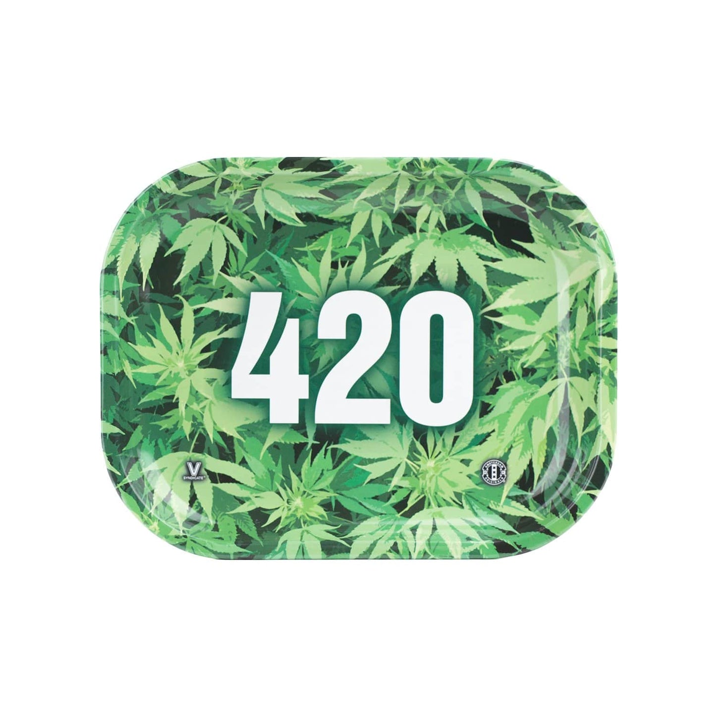 420 Green Metal Rollin' Tray 2 Size Options