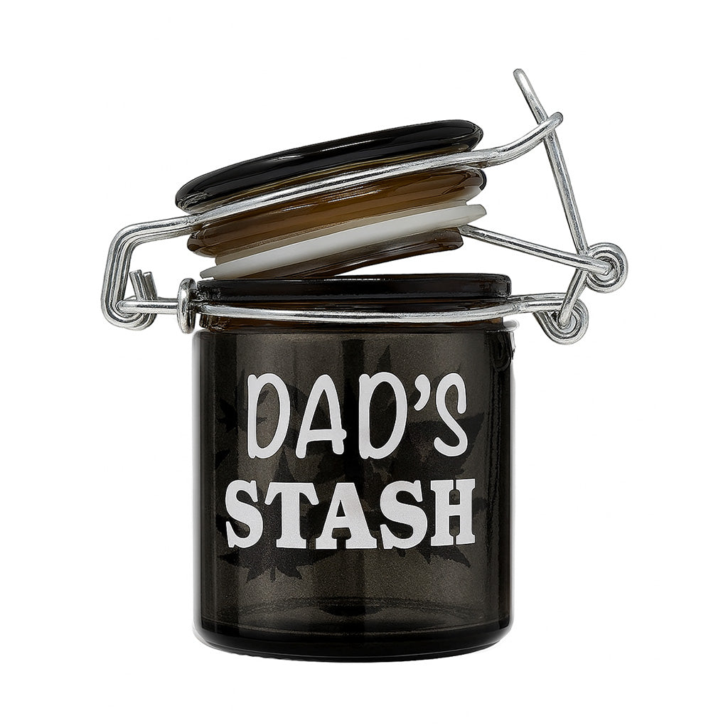 AIRTIGHT GLASS DAD'S STASH STORAGE JAR