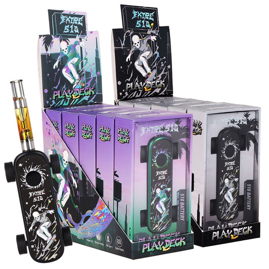 Extre 510 Play Deck Skateboard Vape Battery | 500mAh | 5ct Display