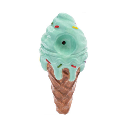 ICE CREAM CERAMIC PIPE - WACKY BOWLZ TWO COLORS AVAILABLE