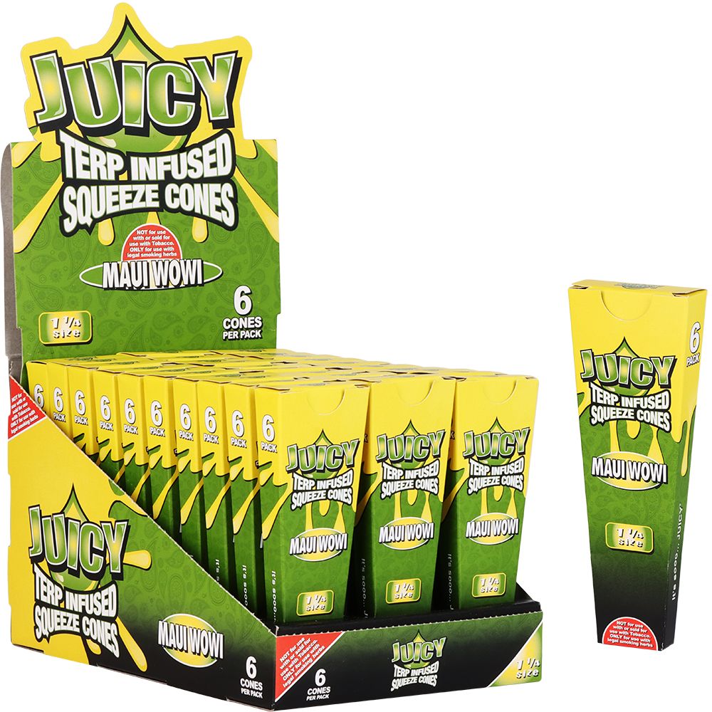 Juicy Terp Infused Squeeze Cones | Maui Wowi | 30pk Display