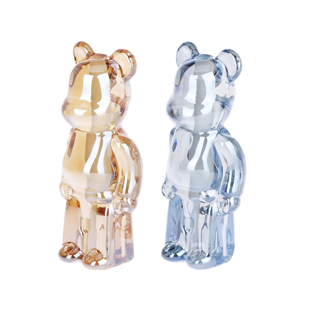 Doing The Bear Minimum Glass Hand Pipe - 4.25" / Colors Vary