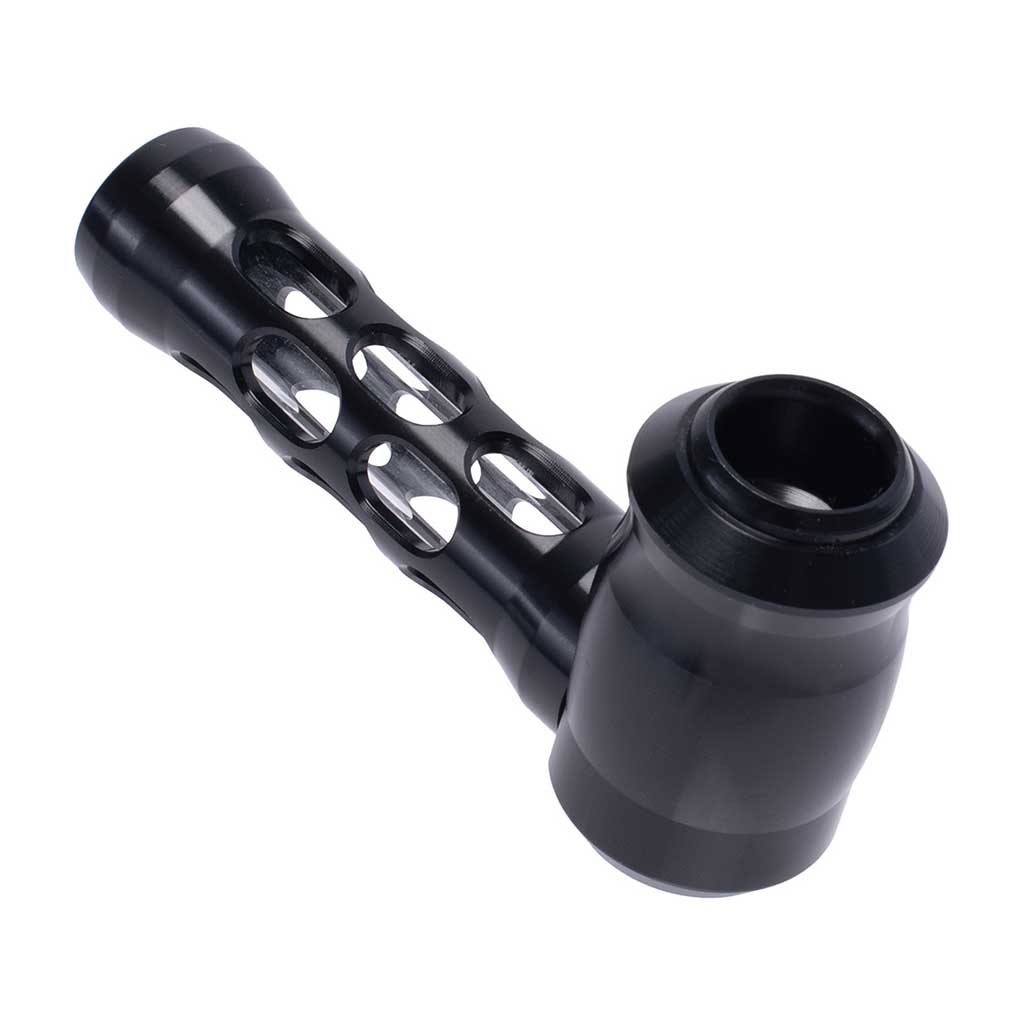 ALUMINUM GLASS PERFORATED HAND PIPE MULTIPLE COLORS