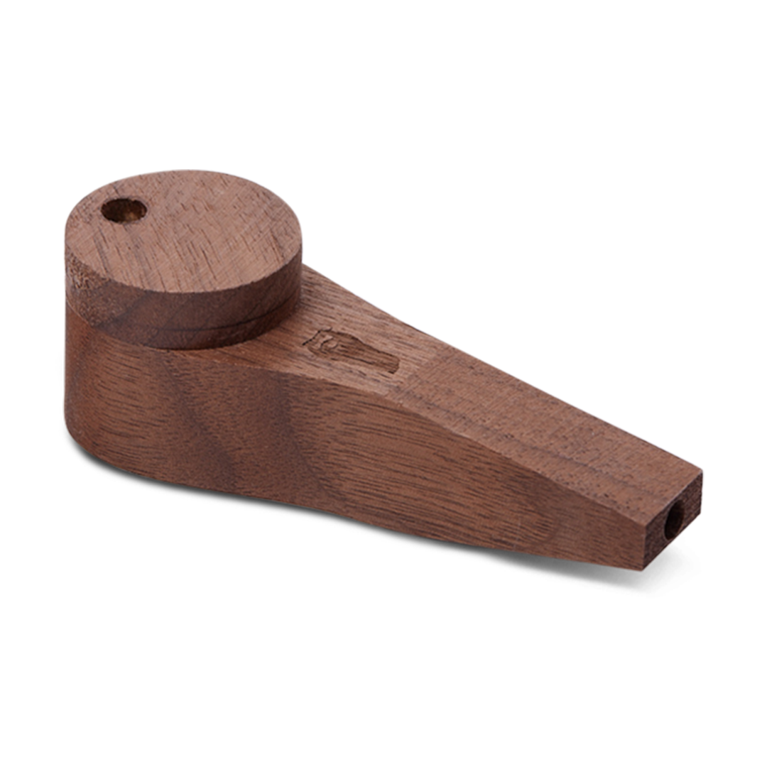 Bearded Circle Wood Pipe with Lid 4 Different Wood Options