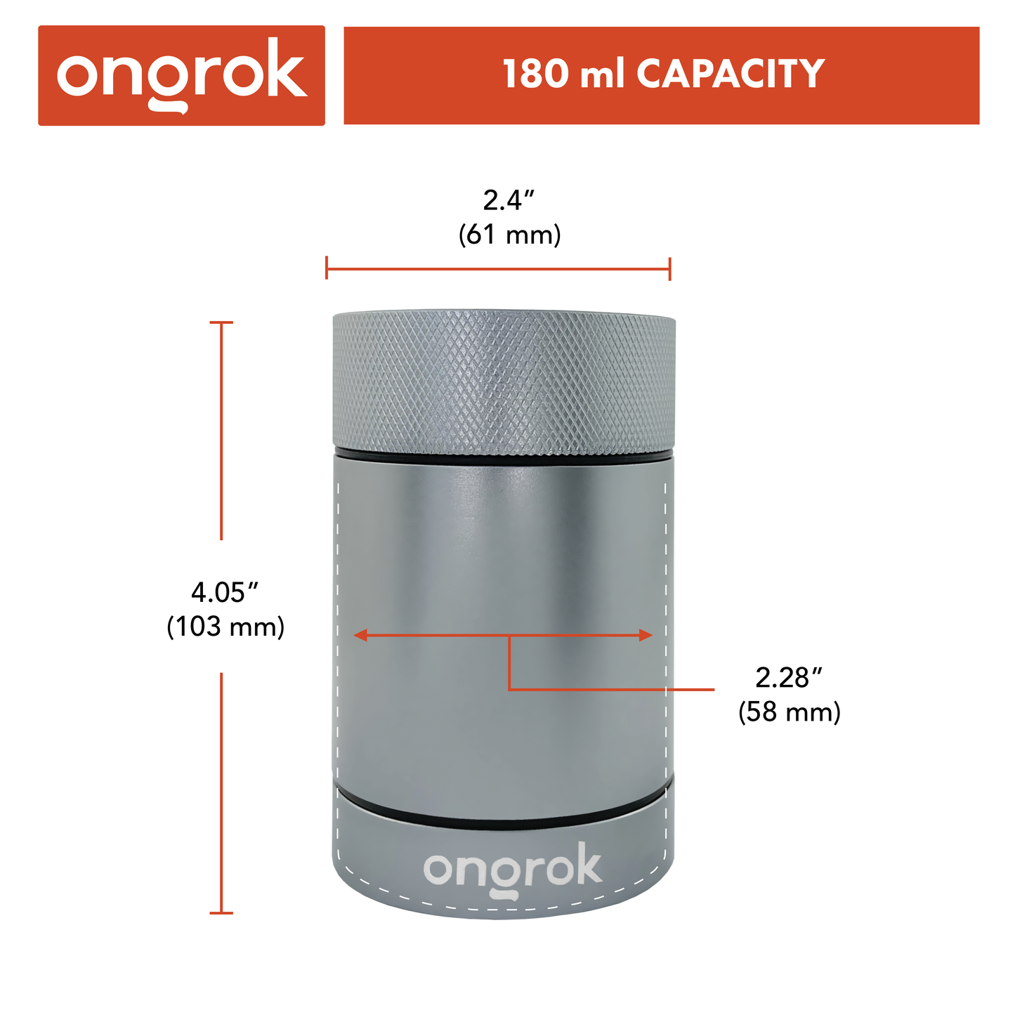 Ongrok Aluminum Metal Storage Jar 5 Color Options