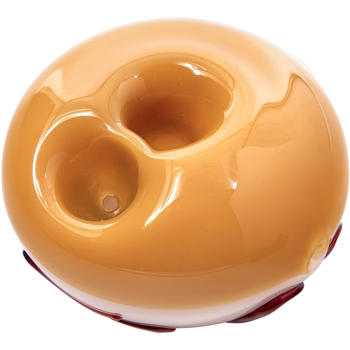 LA Pipes "Frosted Donut" Glass Pipe 6 Color Options