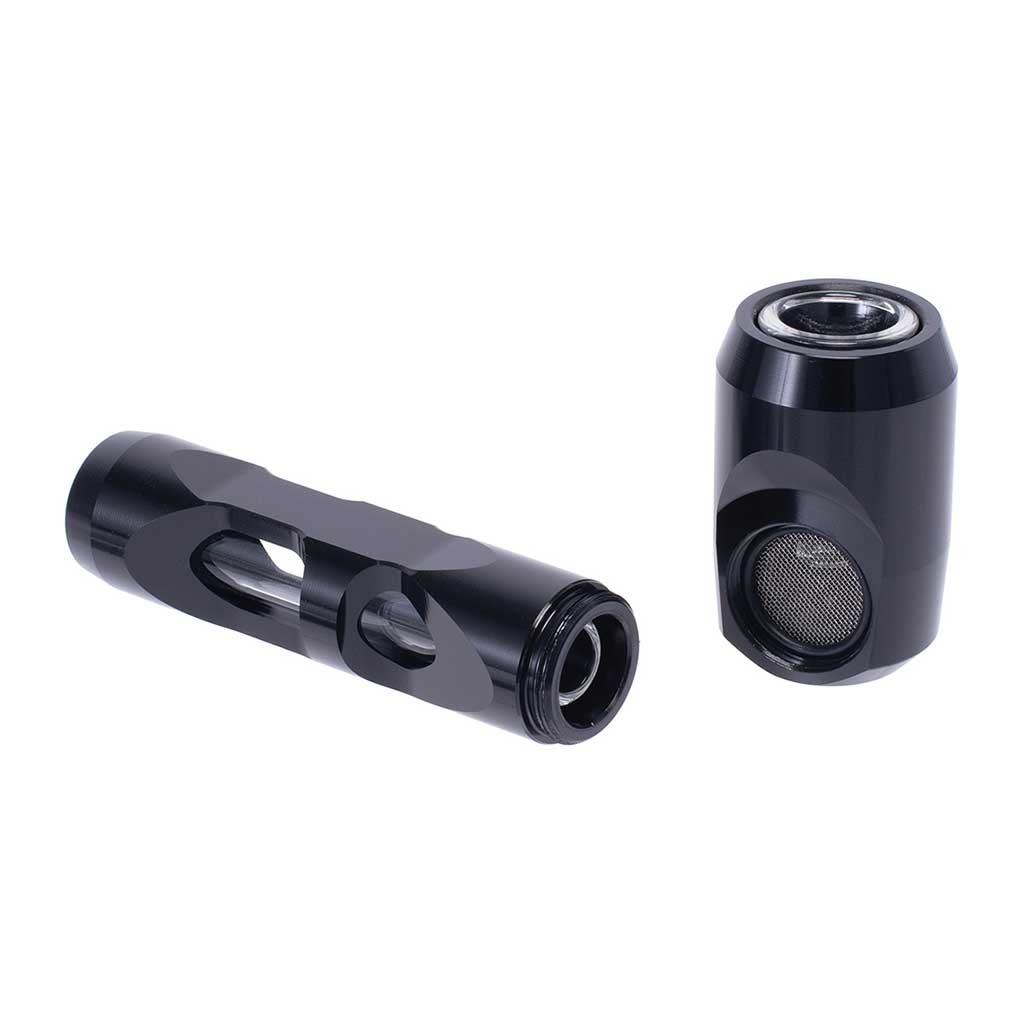 ALUMINUM GLASS SMOKING PIPE MULTIPLE COLORS