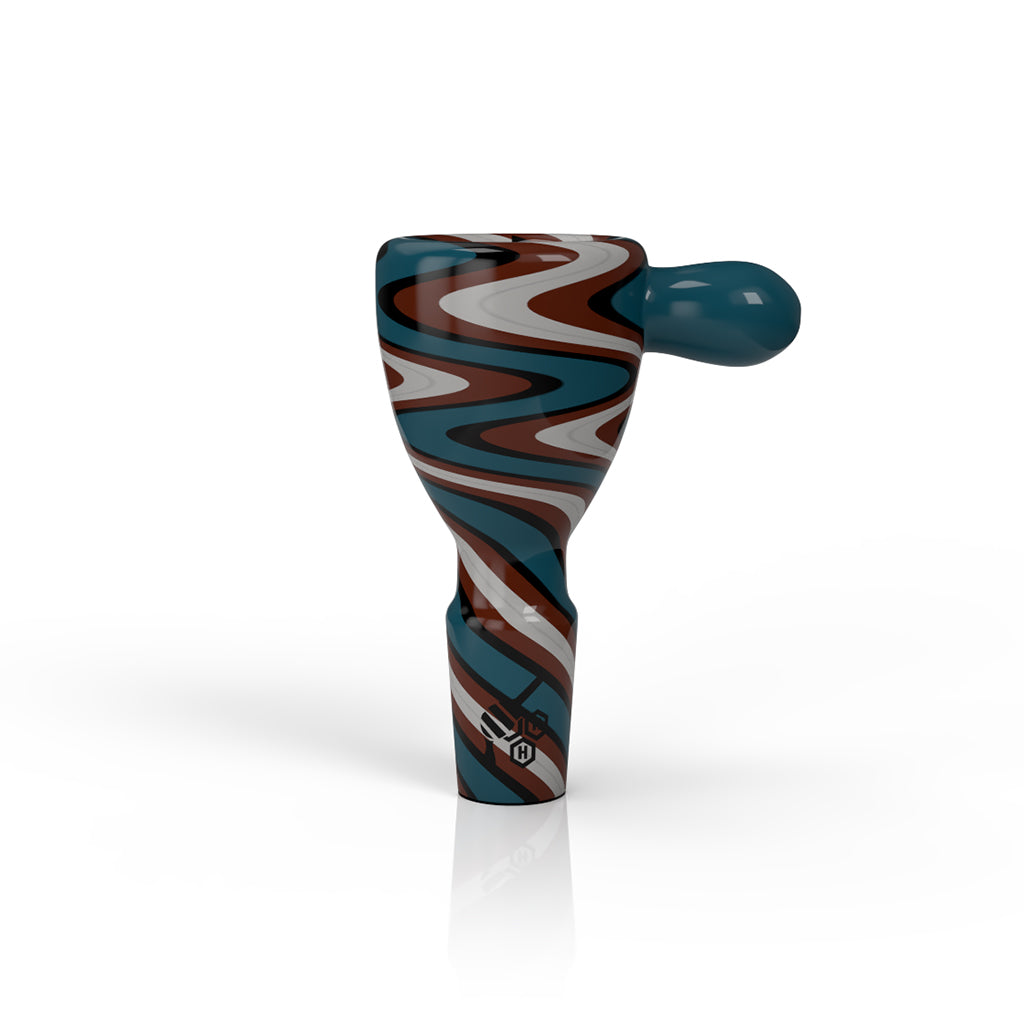WIG WAG STRIPPED BONG BOWL PIECES 5 Different Color Options