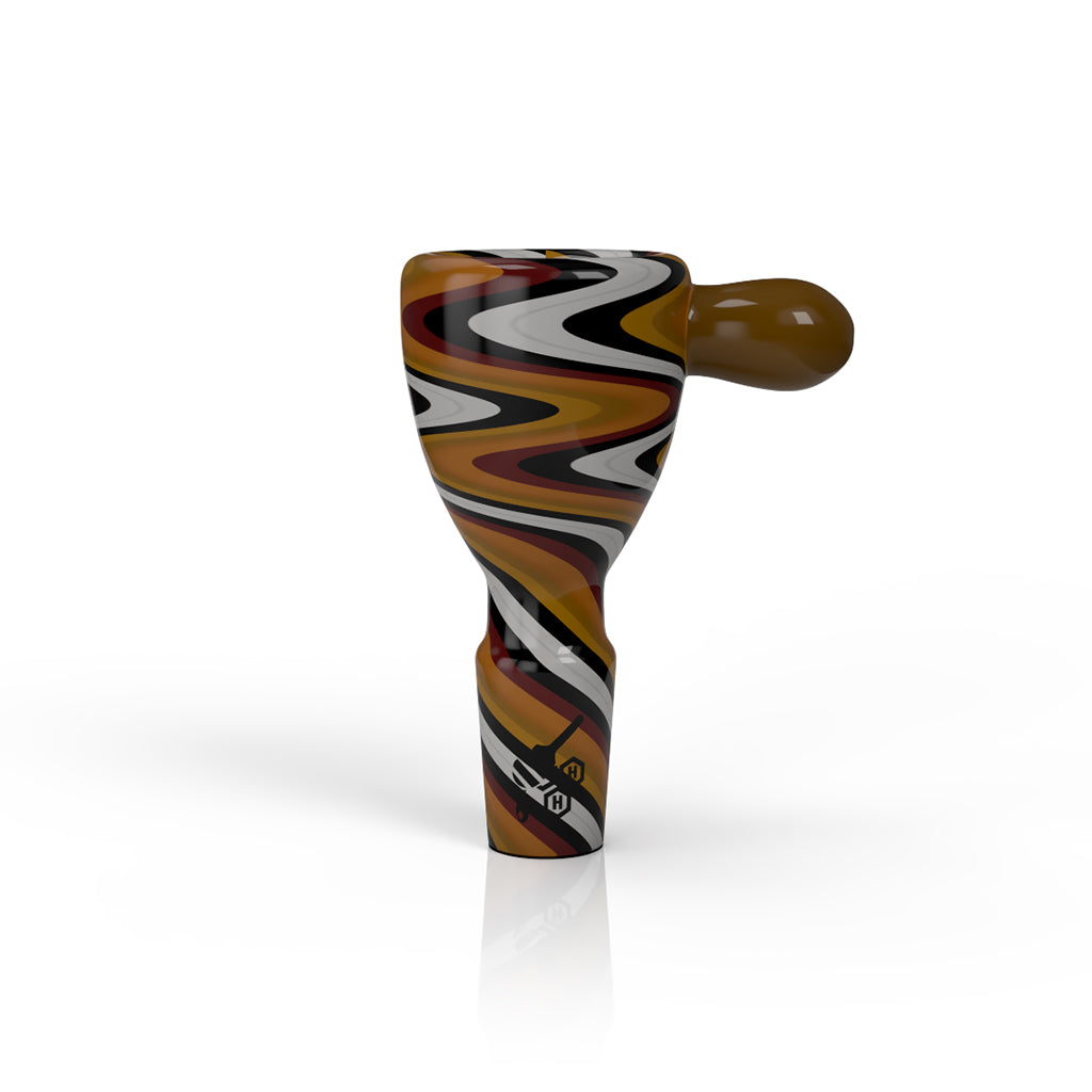 WIG WAG STRIPPED BONG BOWL PIECES 5 Different Color Options