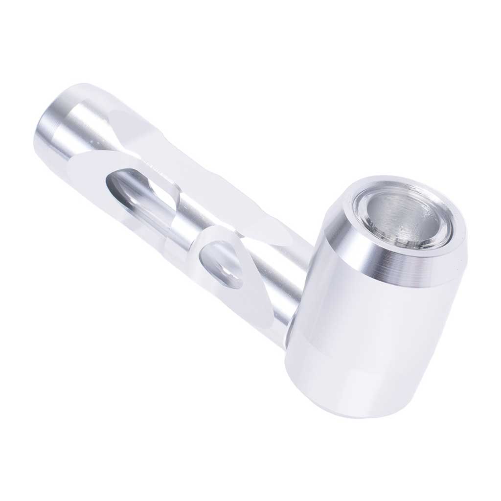ALUMINUM GLASS SMOKING PIPE MULTIPLE COLORS