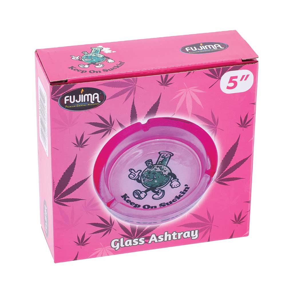 FUJIMA MEDIUM GLASS ASHTRAY MULTIPLE STYLES