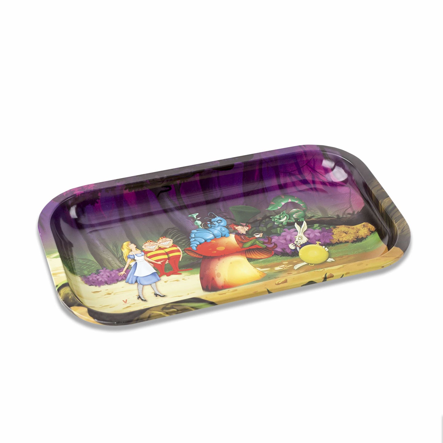 Alice Mushroom Metal Rollin' Tray 2 Size Options