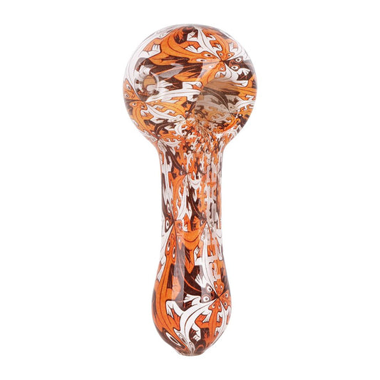 Pulsar Inside Print Glass Spoon Pipe | 4.75"