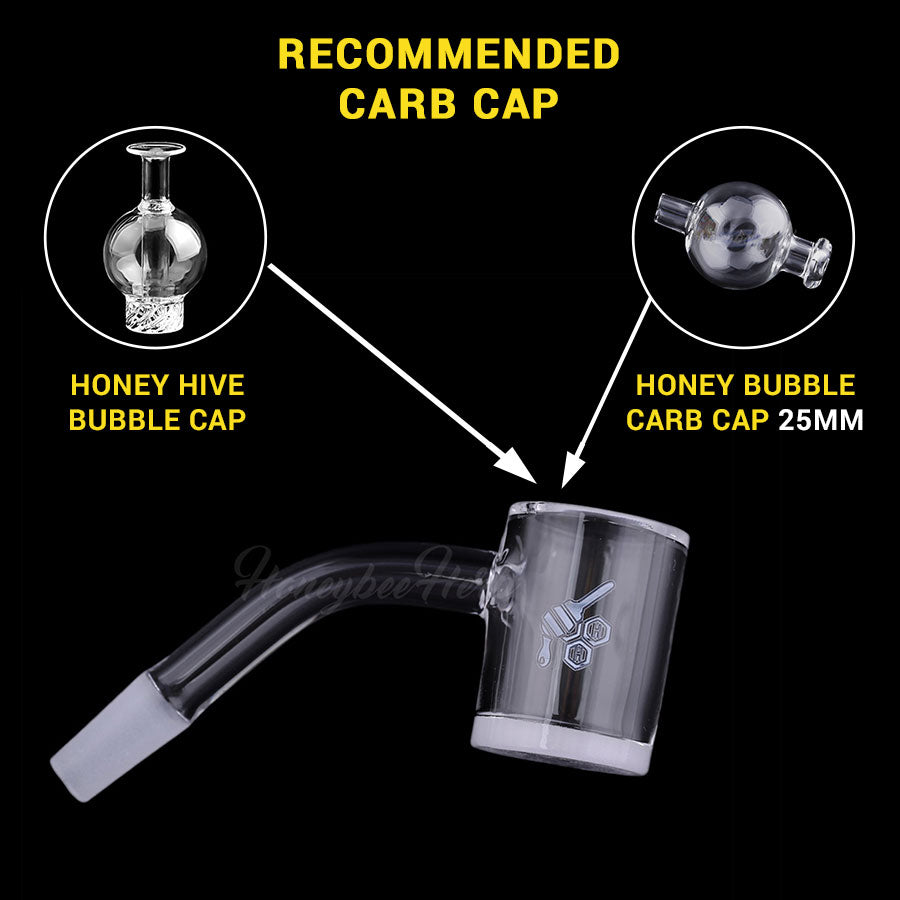 HONEY & MILK BEVEL QUARTZ BANGER - 45° DEGREE | YL