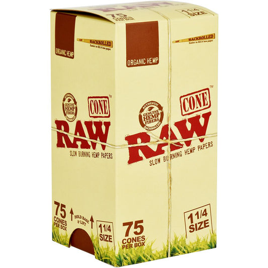 RAW Organic Hemp Cones - 1 1/4" 75pcs