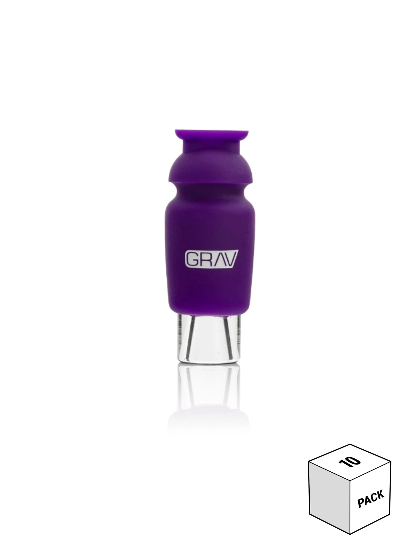 GRAV® Silicone-Capped Glass Crutch 10packs 8 Color Options