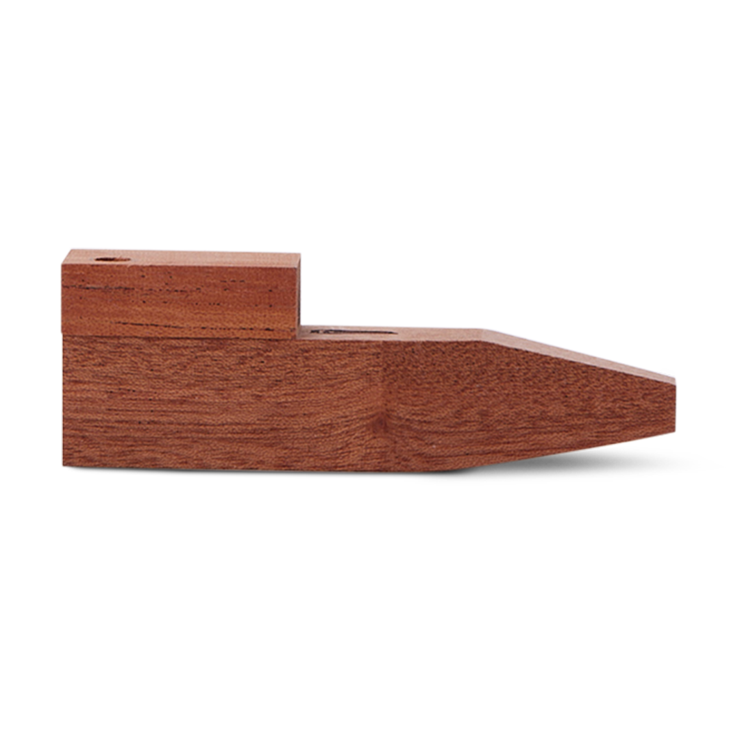 Bearded Square Wood Pipe with Lid 4 Different Wood Options