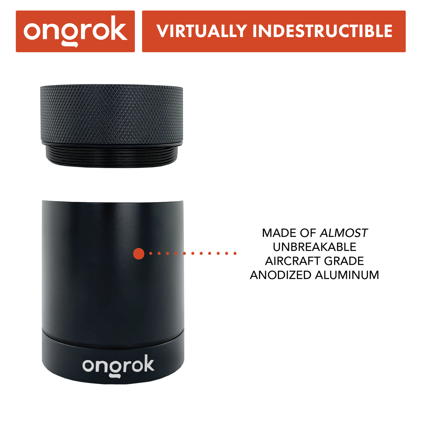 Ongrok Aluminum Metal Storage Jar 5 Color Options