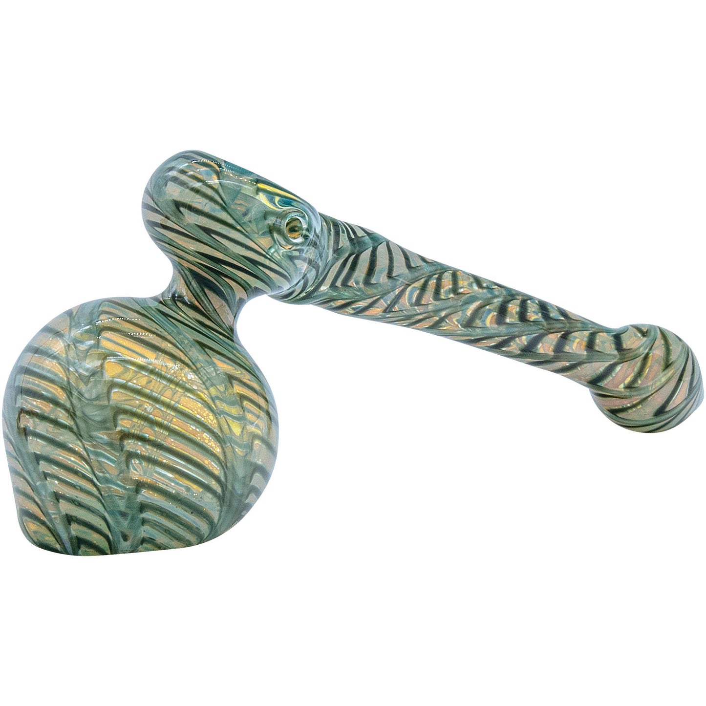 LA Pipes Full Rake Fumed Hammer Bubbler Pipe 6"