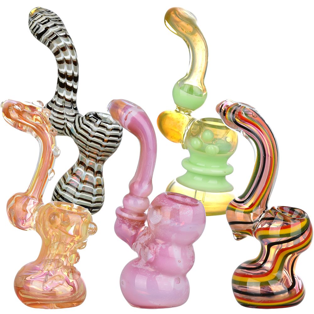 Illustrious Assortment Glass Sherlock Bubblers - 5.5" - 10ct