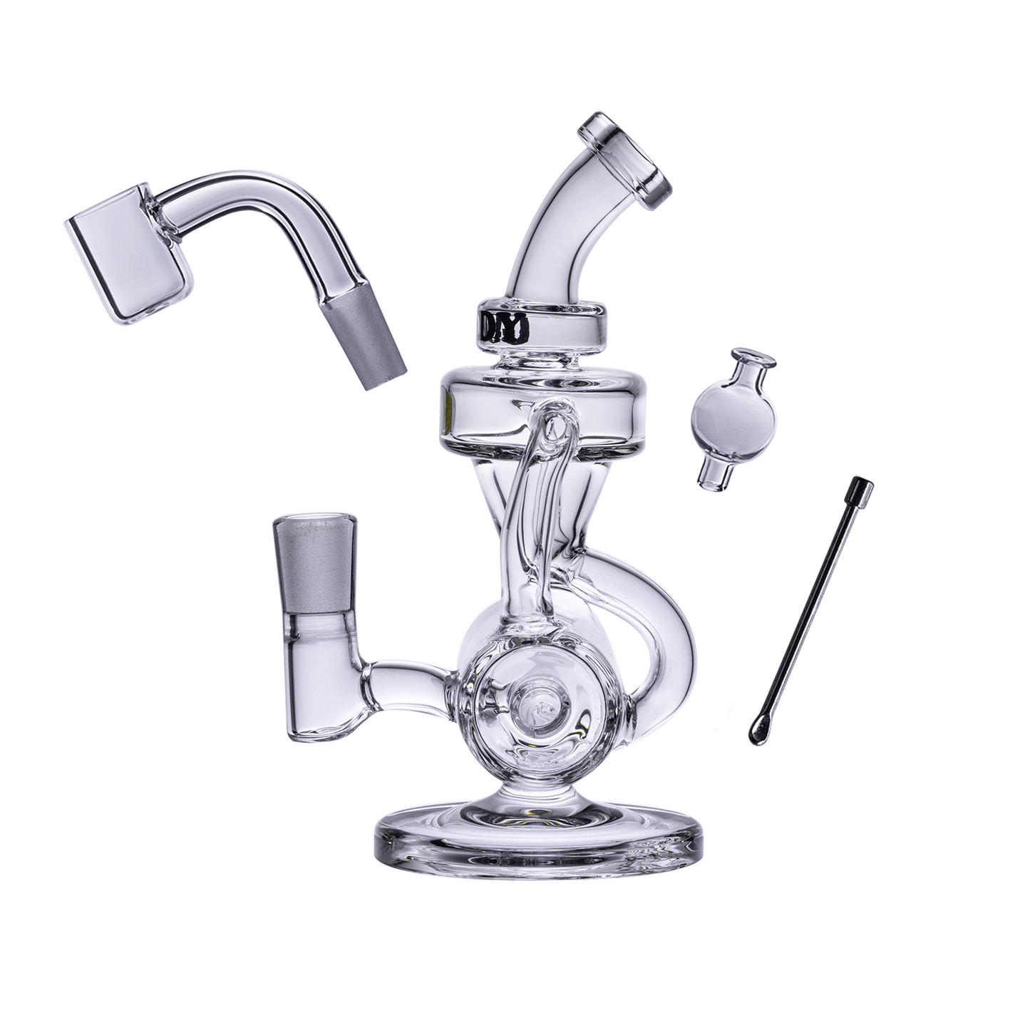 Goody Glass - Drummer Boy Mini Dab Rig 4-Piece Kit Different Color Options Available
