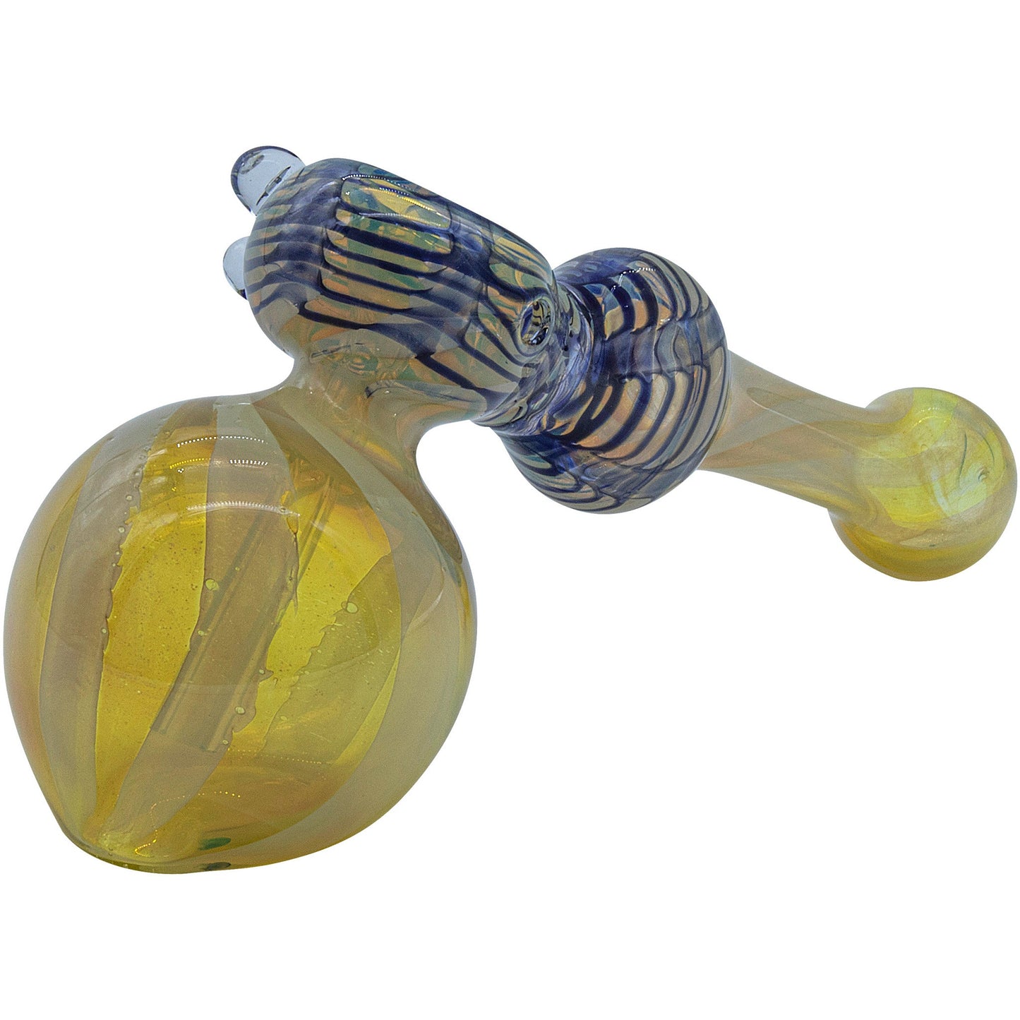 LA Pipes "Raked Hammer" Fumed Hammer Bubbler Pipe 6 Color Options