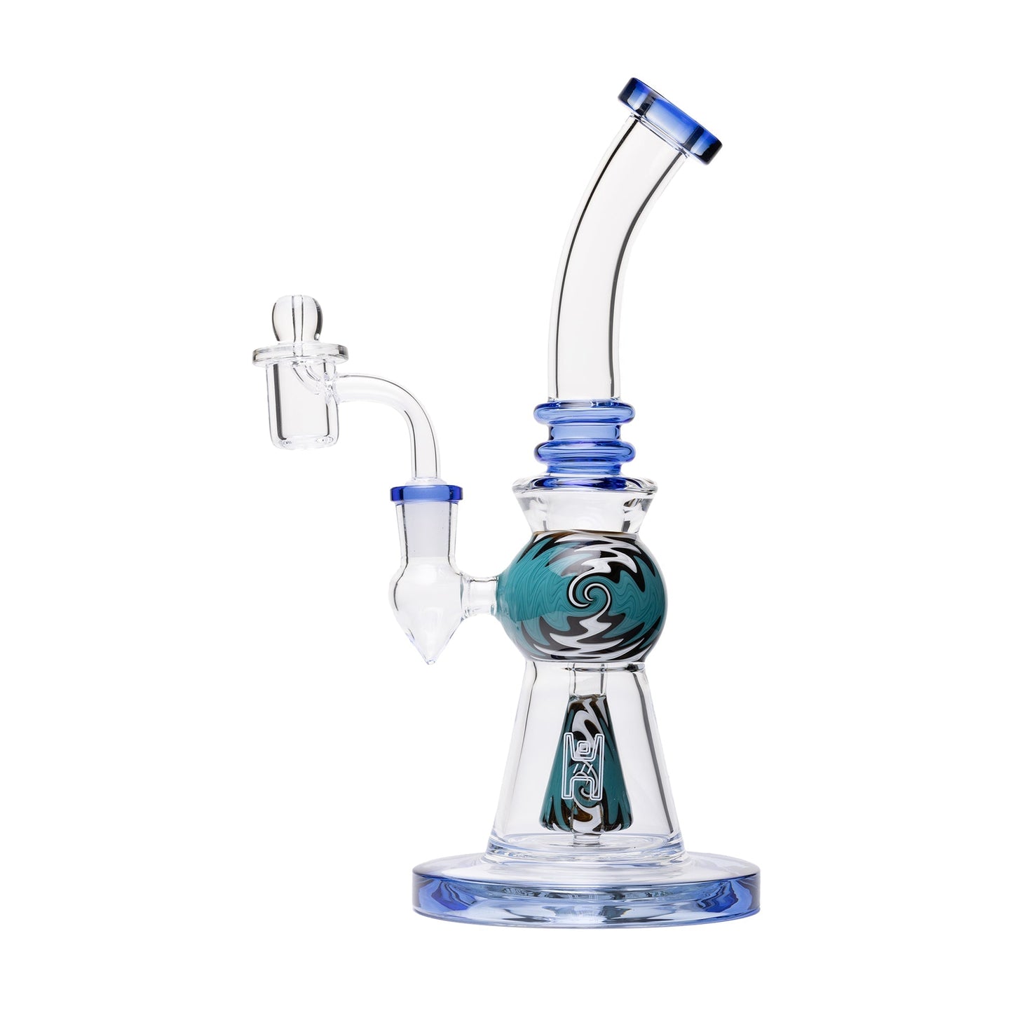 Human Grade 10" Mini Gumball Rig Glass Water Pipe