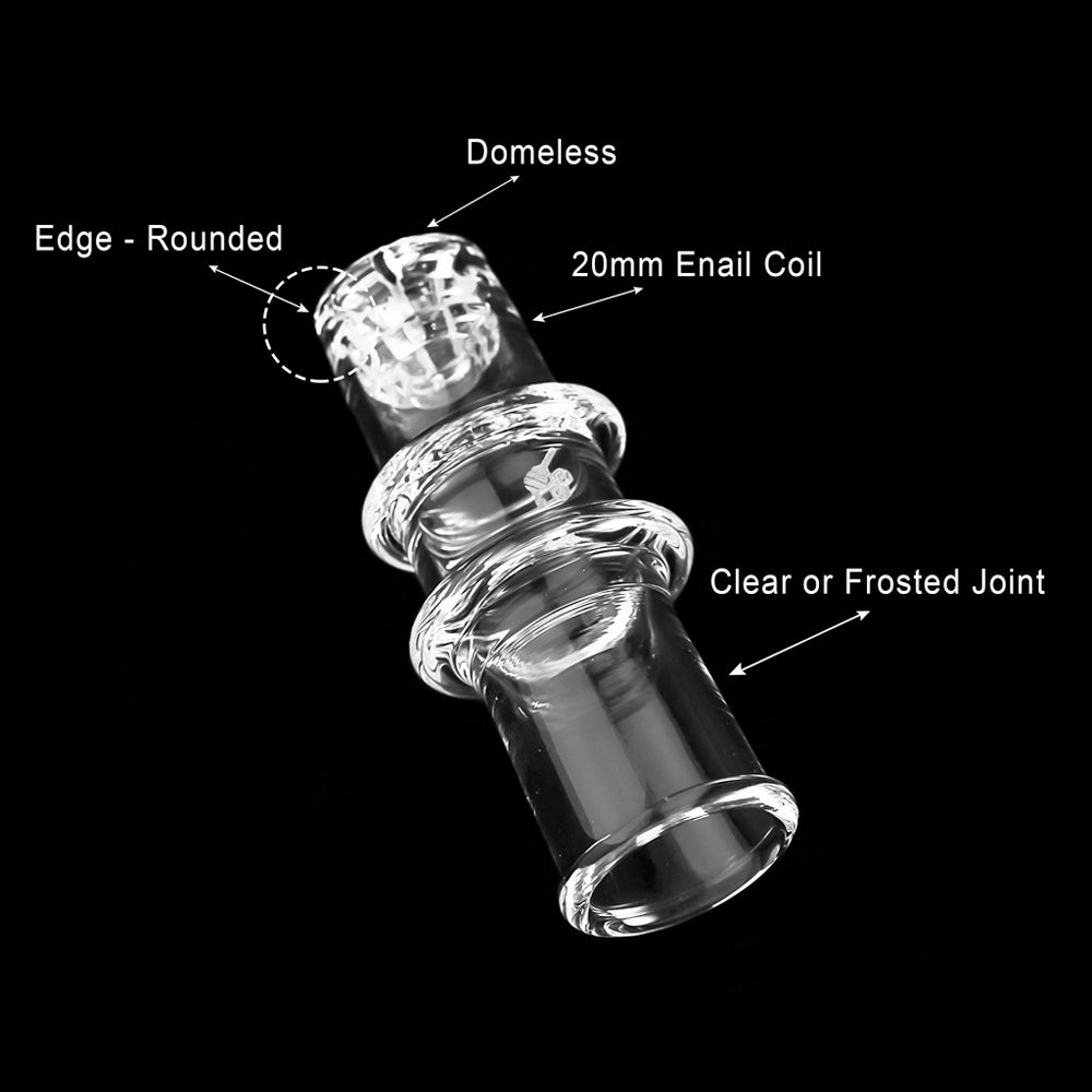 Honeybee Herb Honeycomb Barrel Quartz Enail |YL Male & Female Available & 3 Sizes Options