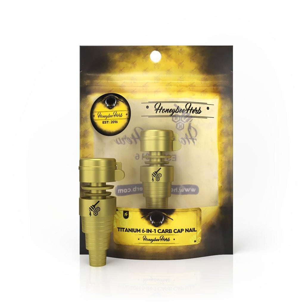 TITANIUM 6 IN 1 CARB CAP DAB NAIL 2 Color Options