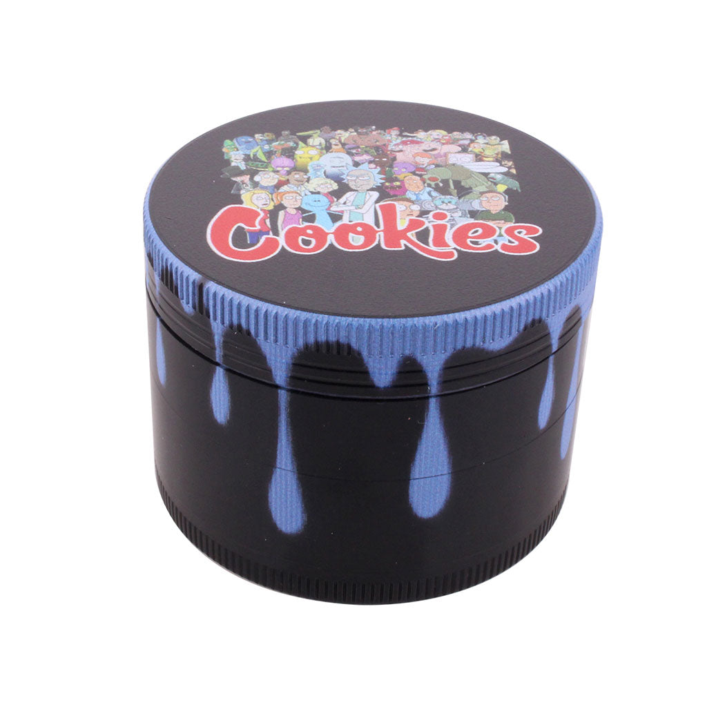 COLOR DRIP ALUMINUM 4-PIECE HERB GRINDER 6 Color Options