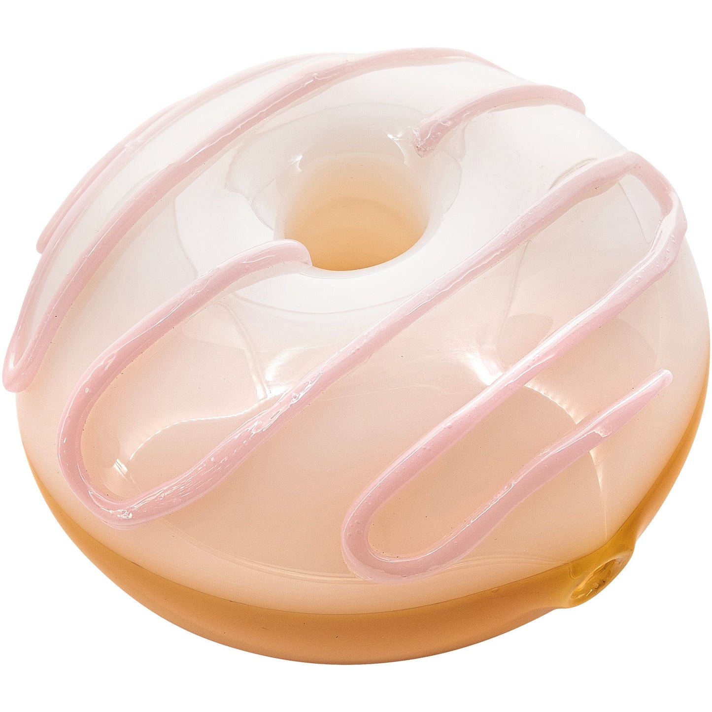 LA Pipes "Frosted Donut" Glass Pipe 6 Color Options