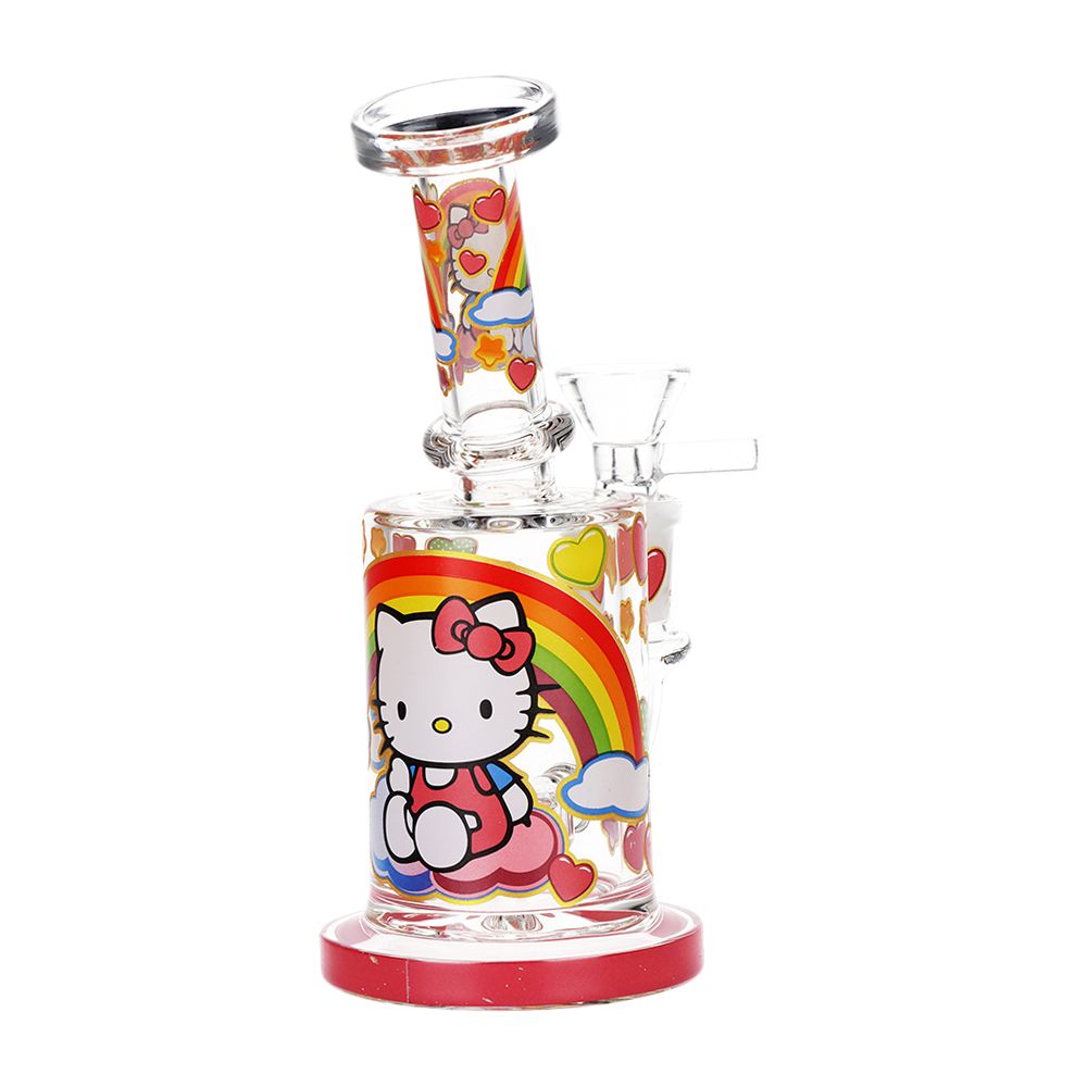 Salutations Kitty Glass Water Pipe | 6.25" | 14mm F