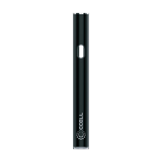 CCELL M4B Pro 510 thread battery in Black, featuring a sleek pen-style design with a bottom-dial voltage adjustment for custom heat settings.