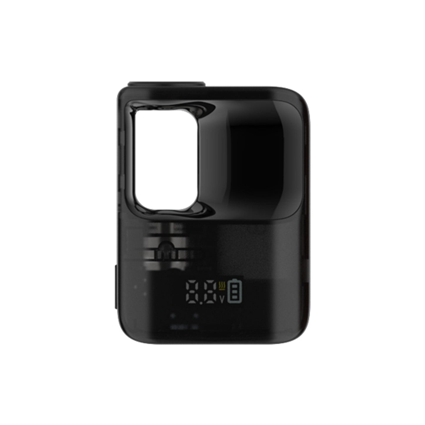 CCELL Stylo compact palm-style 510-thread battery in black featuring an ergonomic drop-in design that conceals and protects oil cartridges.