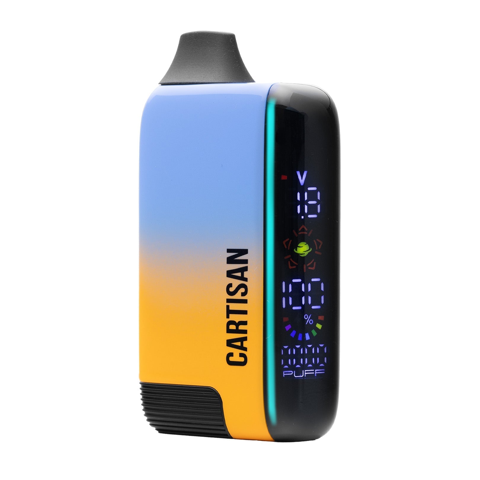 Cartisan Veil Bar Pro EVO in Dawn (Gold/Tan), illustrating the unique champagne-gold finish and the compact, handheld design of the stealth battery.