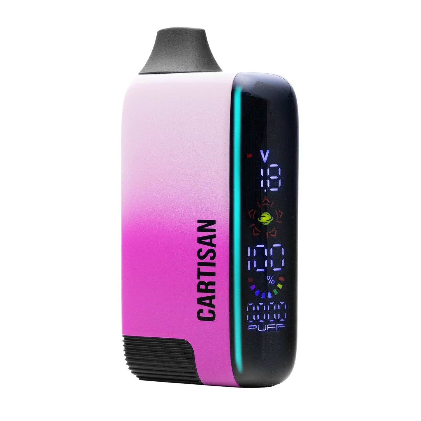 Cartisan Veil Bar Pro EVO in Rose (Pink/Rose Gold), highlighting the elegant pink aesthetic and the discreet, button-free "vape bar" silhouette.