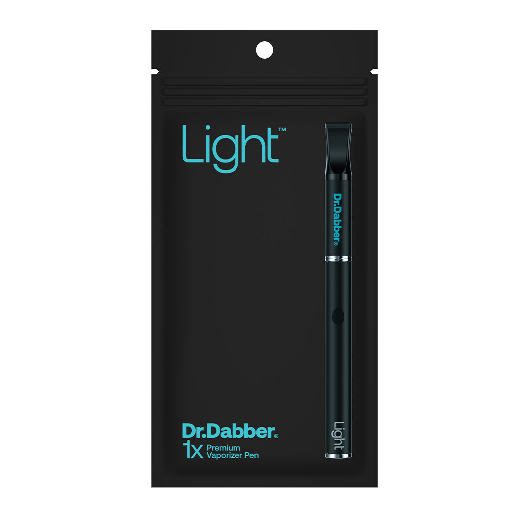 Dr. Dabber Light™ battery connected to the compact USB charger, highlighting the easy-to-use threaded charging system.