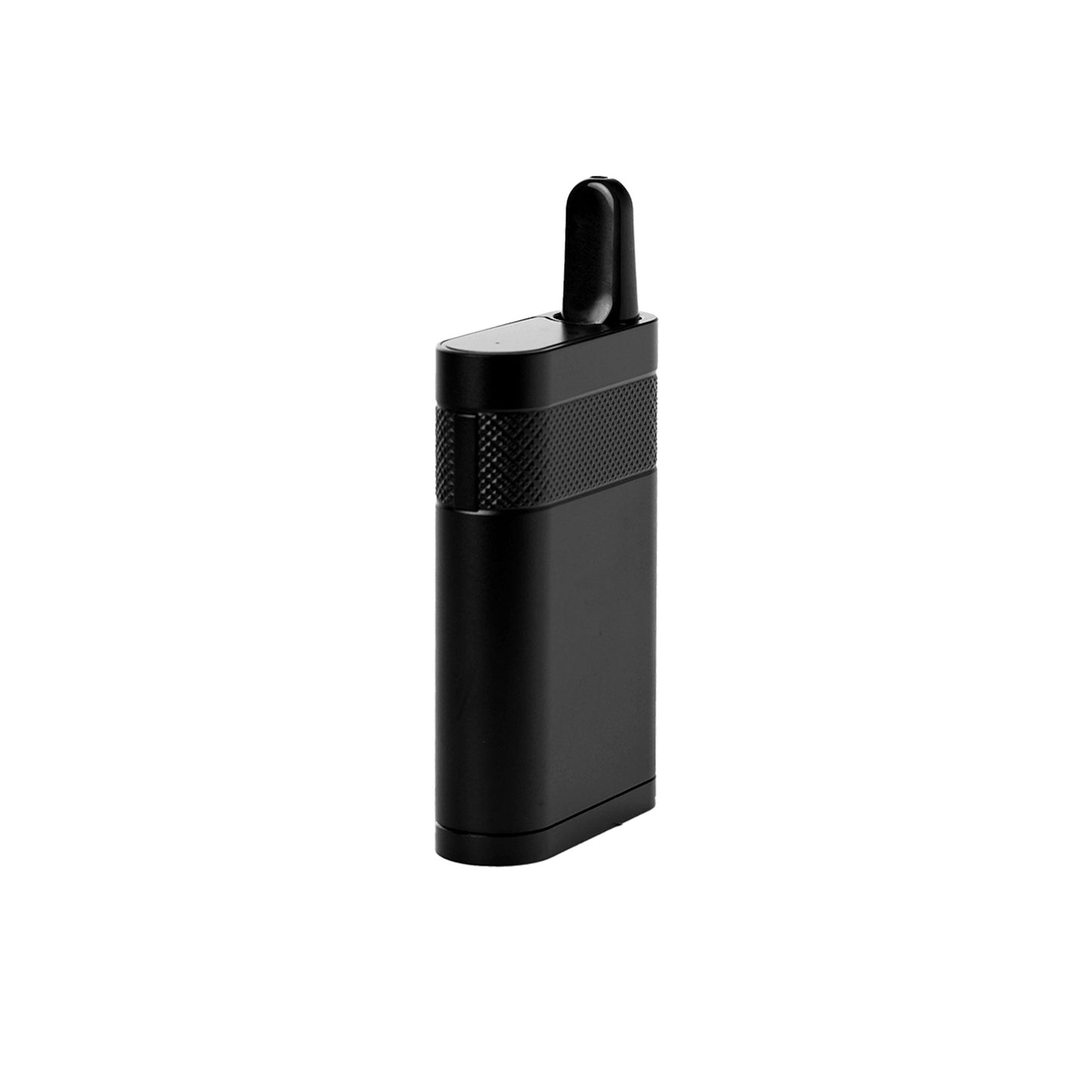 An angled studio shot of the Everyday Canna Co. Ranger battery. This view emphasizes the rugged, utilitarian build and the high-quality finish of the machined aluminum, showcasing the compact form factor and premium hand-grip texture.
